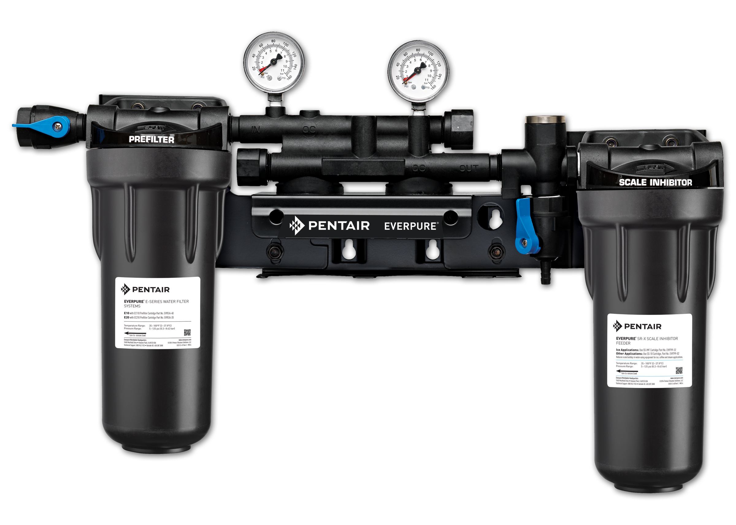 Details about   Everpure QL3B Filter Head with Mounting Bracket and shut-Off Valve 