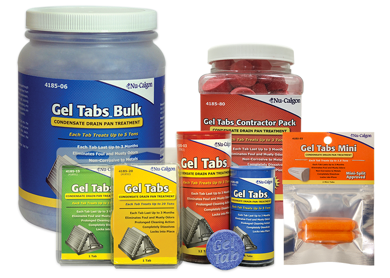12 3 Ton Nu-Calgon BULK Gel Tabs Condensate Drain Pan Treatment # 4185-03 