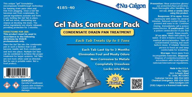 6 5 Ton Nu-Calgon BULK Gel Tab Condensate Drain Pan Treatment # 4185-05 